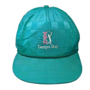 TPC Tampa Bay Slideback 5 Panel Cap Blue OS Imperial Headwear Vintage USA